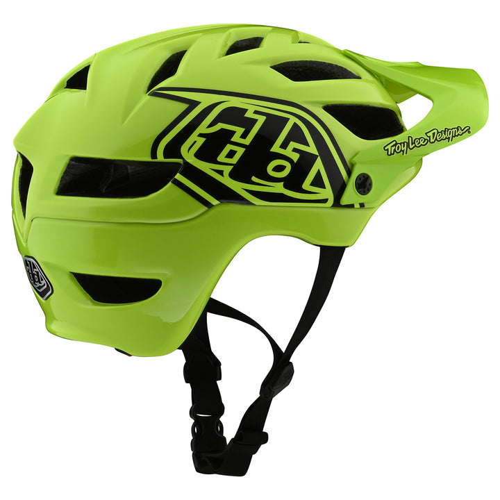 Troy Lee Designs A1 Drone Bike Helmet - Kids' Flo Yellow/Black