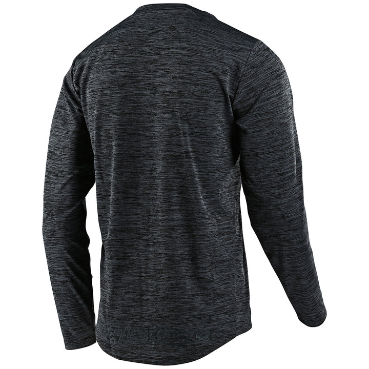 Troy Lee Designs Flowline L/S Jersey - Boys' Signature Heather Black/Gray