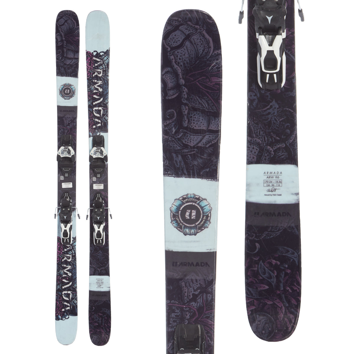Armada ARW 96 Skis + Warden 11 Demo Bindings - Women's 2020