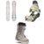 Arbor Poparazzi Rocker Snowboard + Arbor Acacia Snowboard Bindings + thirtytwo STW Boa Snowboard Boots - Women's 2021