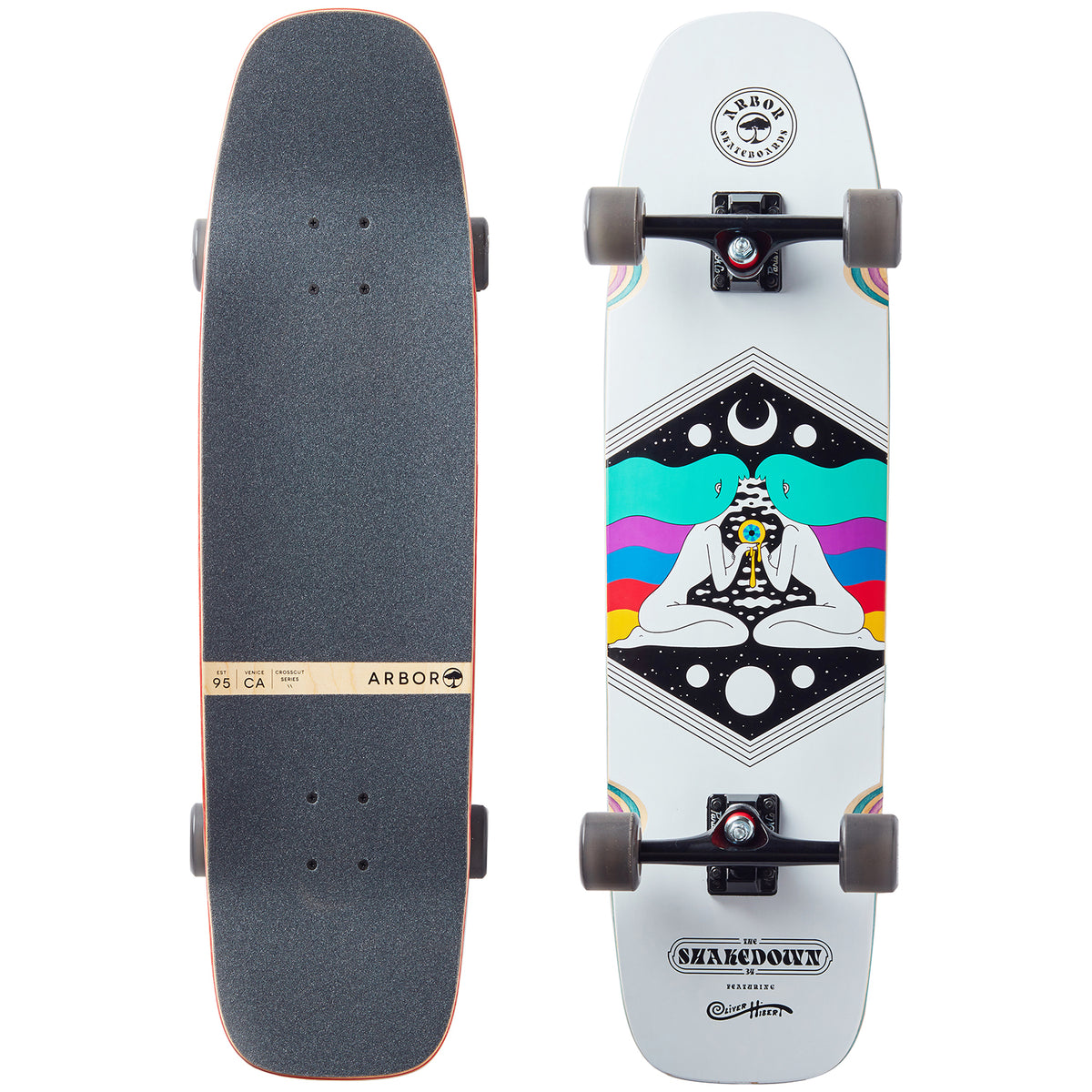 Arbor Shakedown Crosscut Cruiser Skateboard Complete