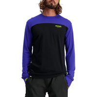 MONS ROYALE Yotei Tech Long Sleeve Top - Men's Ultra Blue/Black::Ultra Blue/Black
