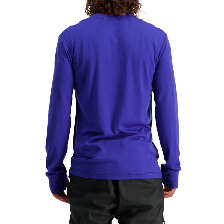 MONS ROYALE Yotei Tech Long Sleeve Top - Men's Ultra Blue/Black