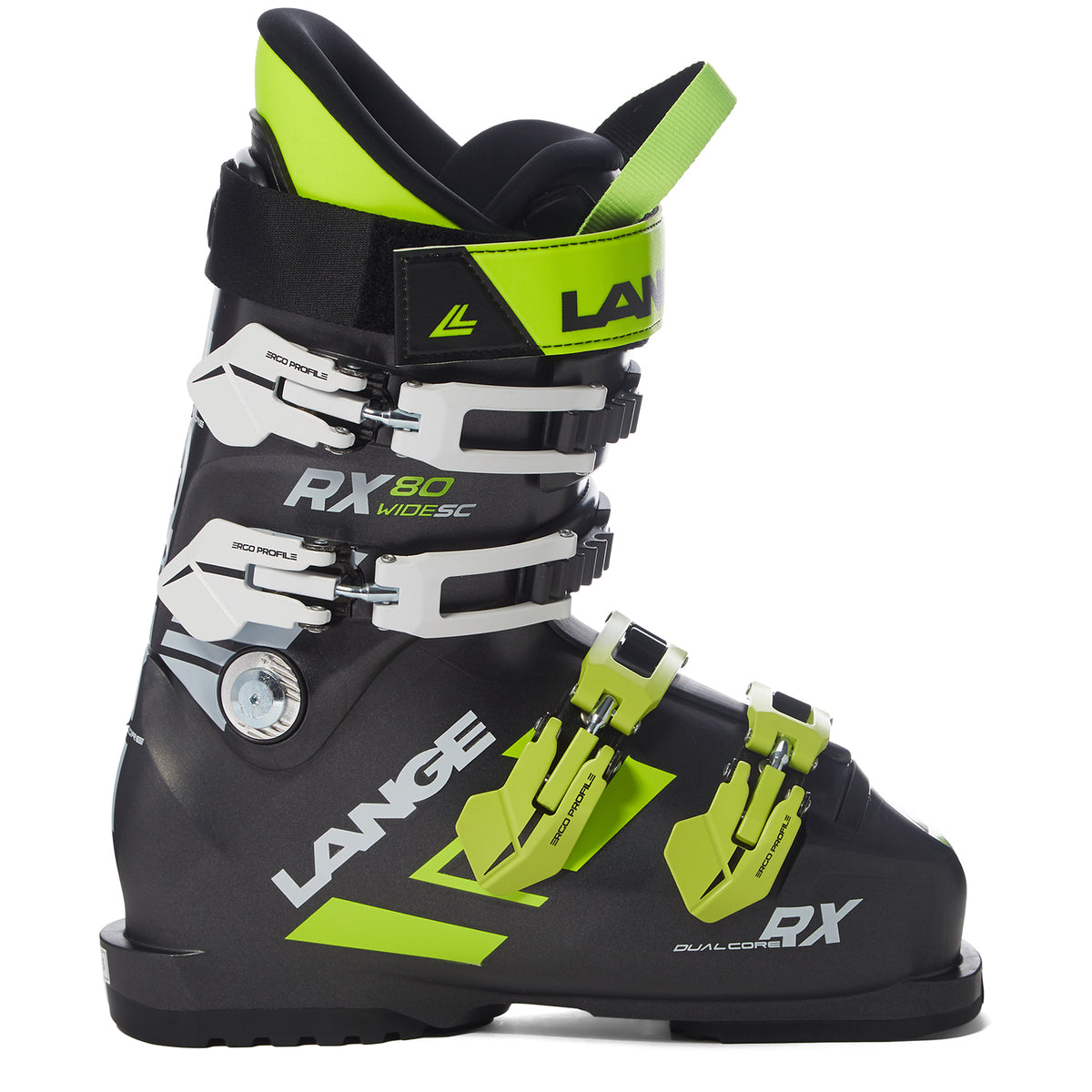 Lange RX 80 SC Ski Boots - Boys' 2018 Anthracite/Lime