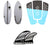 Hyperlite x Superbrand Bucket Chucker Wakesurf Board w/ EVA Traction Pad Kit + Futures Legacy F4 Small Quad Fin Set