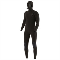 Vissla 4/3 7 Seas Hooded Chest Zip Wetsuit Black::Black