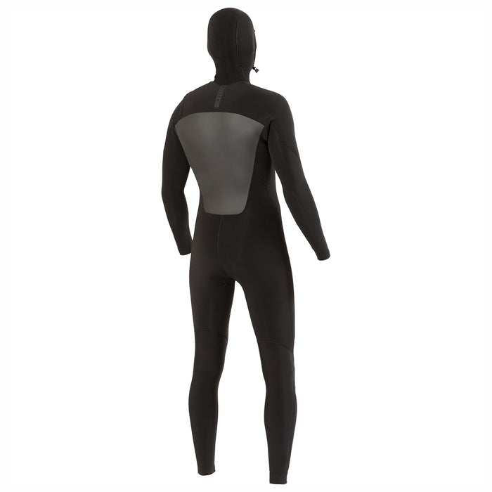 Vissla 4/3 7 Seas Hooded Chest Zip Wetsuit Black