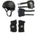 Triple 8 Sweatsaver Liner Skateboard Helmet + 187 Slim Knee Pads + Triple 8 Wristsaver Slide On Wrist Guards
