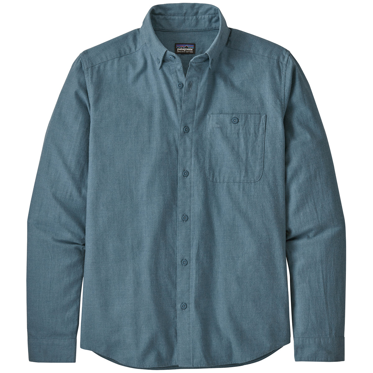 Patagonia Long-Sleeved Vjosa River Pima Cotton Shirt - Men's Pigeon Blue