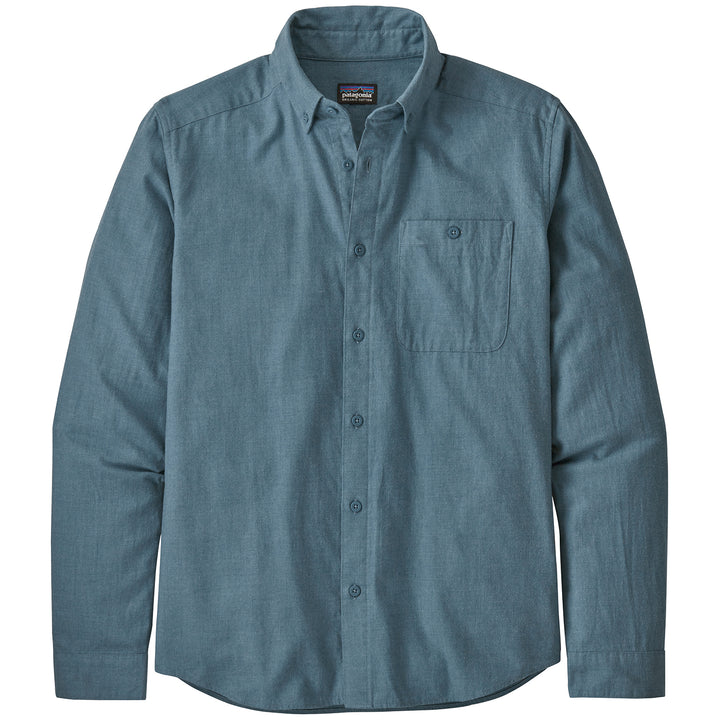 Patagonia Long-Sleeved Vjosa River Pima Cotton Shirt - Men's Pigeon Blue