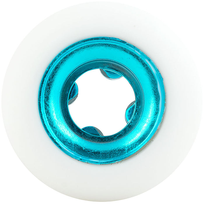 Ricta Nyjah Huston Chrome Core White Teal Slim 99a Skateboard Wheels