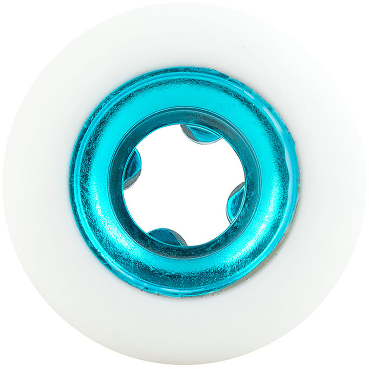 Ricta Nyjah Huston Chrome Core White Teal Slim 99a Skateboard Wheels