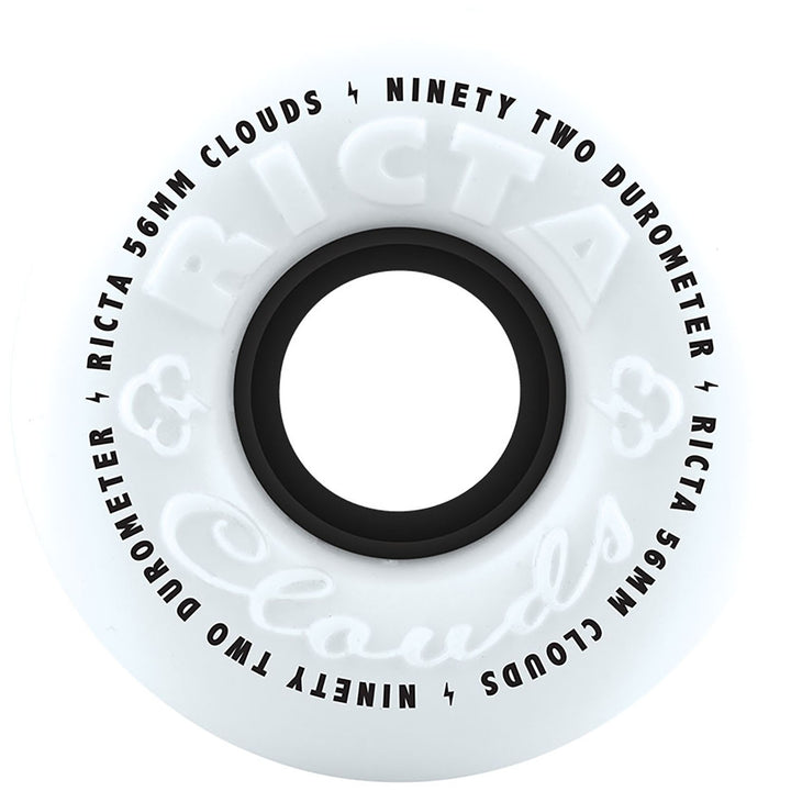 Ricta Clouds White/Black 92a Skateboard Wheels