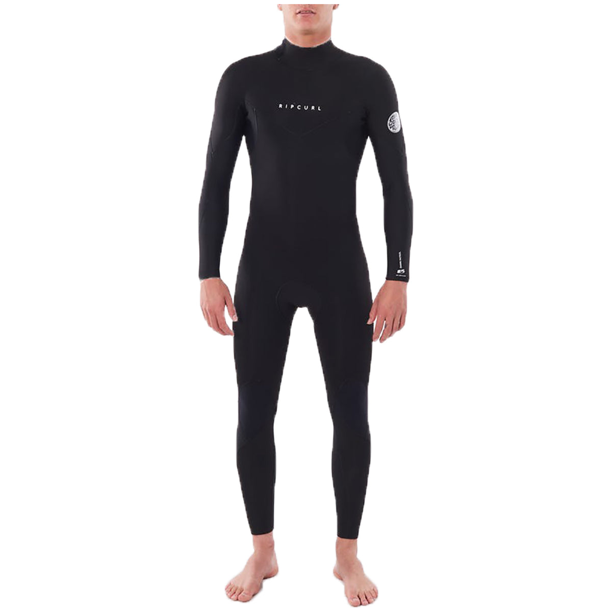 Rip Curl 4/3 Dawn Patrol Back Zip Steamer Wetsuit Black