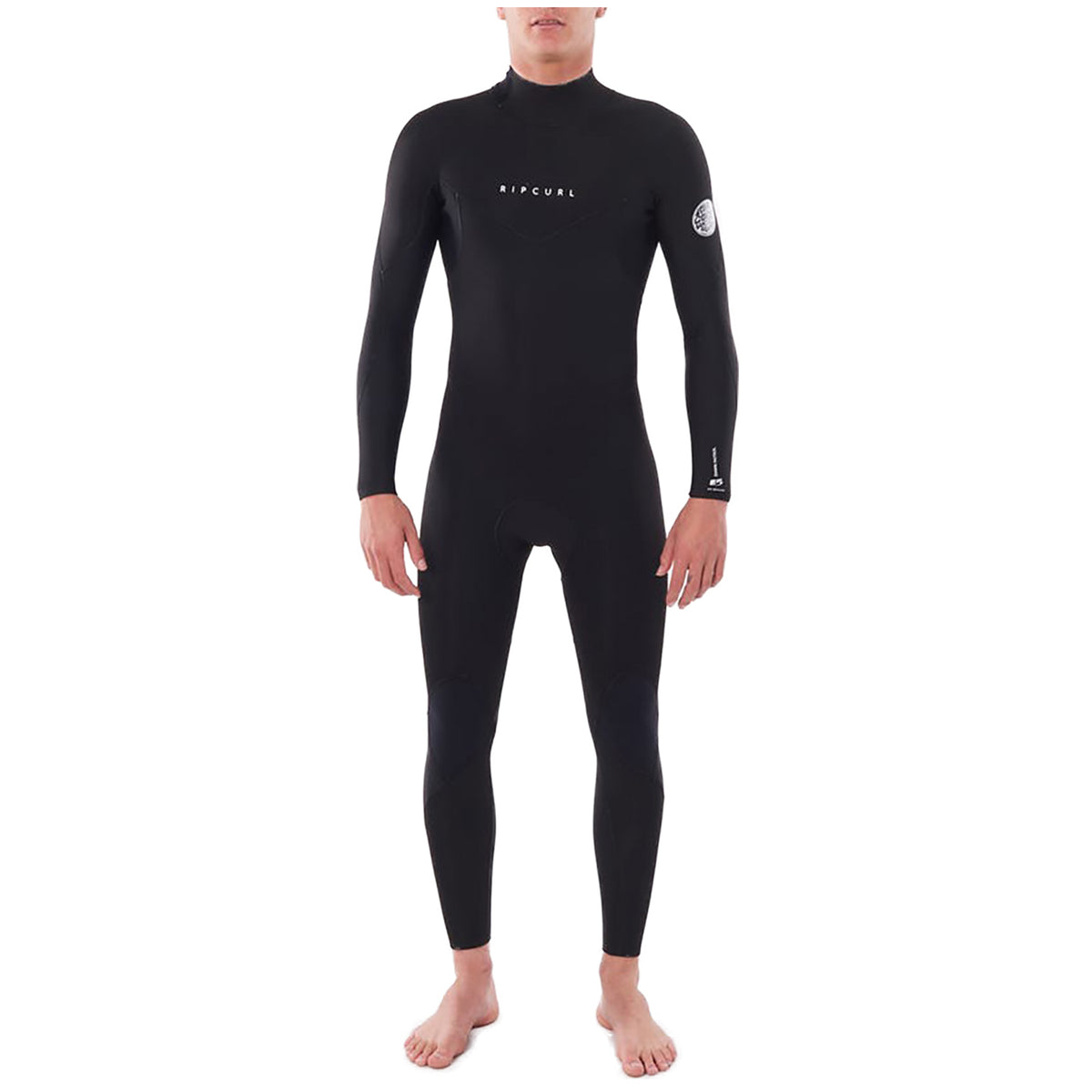 Rip Curl 3/2 Dawn Patrol Back Zip Steamer Wetsuit Black