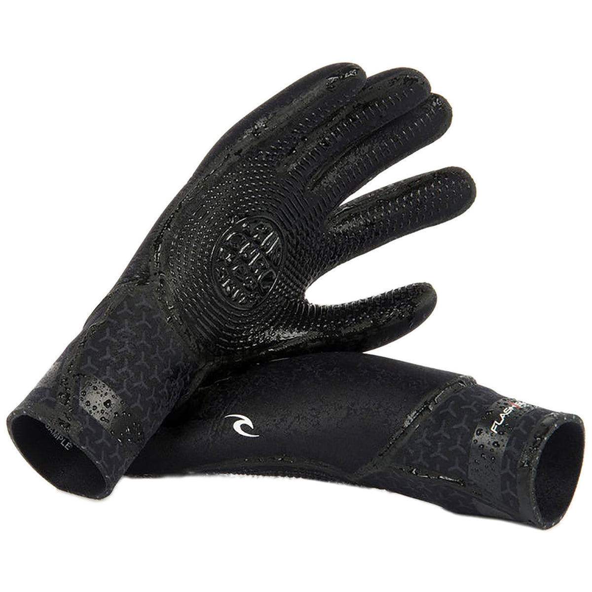 Rip Curl 3/2 Flashbomb 5-Finger Wetsuit Gloves Black