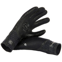 Rip Curl 3/2 Flashbomb 5-Finger Wetsuit Gloves Black::Black