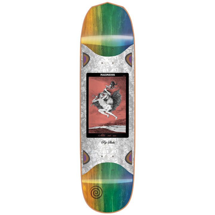Madness Alla Slick Blue/Orange 8.5 Skateboard Deck