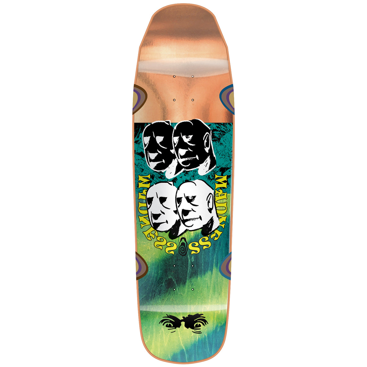 Madness Bloc Head R7 Bronze 9.0 Skateboard Deck