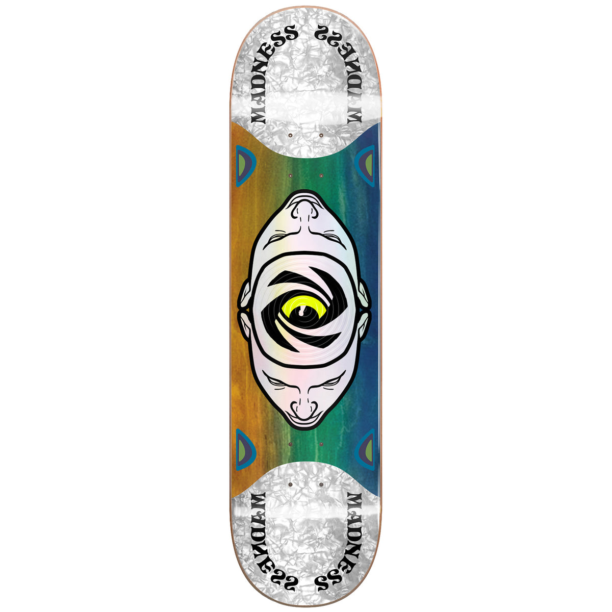 Madness Minds Eye Popsicle Slick Blue/Orange 8.125 Skateboard Deck