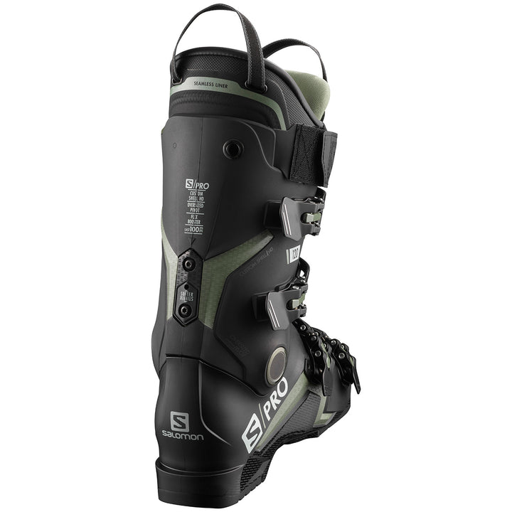 Salomon S/Pro 120 Ski Boots 2020 Black/Oil Green