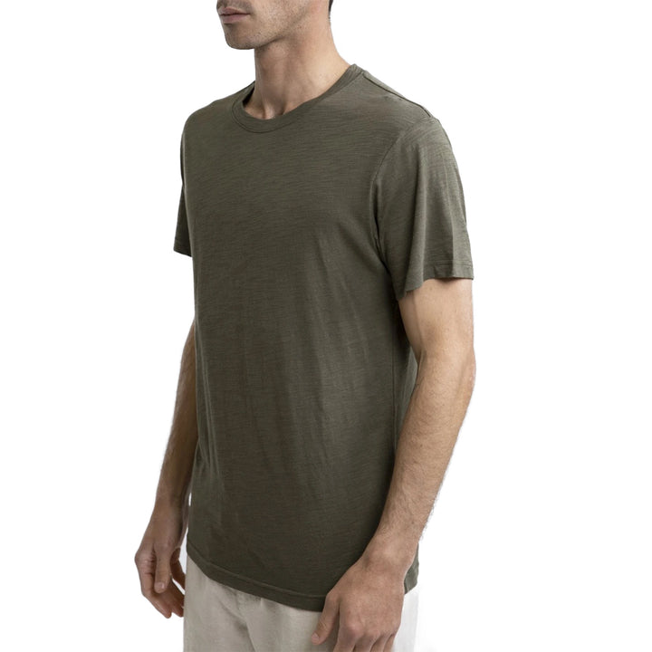 Rhythm Essential Slub T-Shirt - Men's Olive