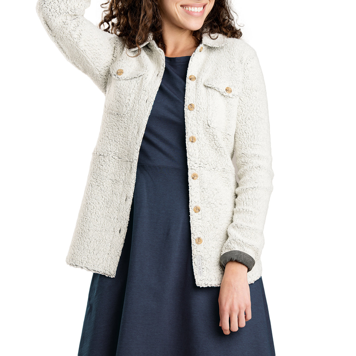 Toad & Co Telluride Sherpa Shirt Jacket - Women's Natural