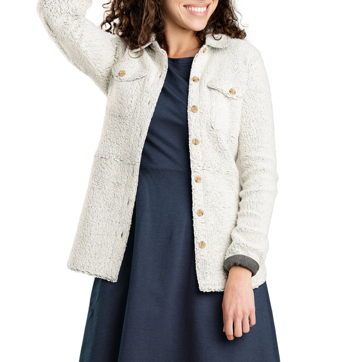 Toad & Co Telluride Sherpa Shirt Jacket - Women's Natural