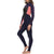 Roxy 3/2 Prologue Back Zip Wetsuit - Women's Blue Ribbon/Coral Flame