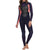 Roxy 3/2 Prologue Back Zip Wetsuit - Women's Blue Ribbon/Coral Flame