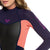 Roxy 3/2 Prologue Back Zip Wetsuit - Women's Blue Ribbon/Coral Flame