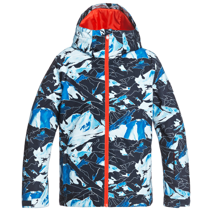 Quiksilver Mission Printed Jacket - Boys' Brilliant Blue Nature Abstrakt