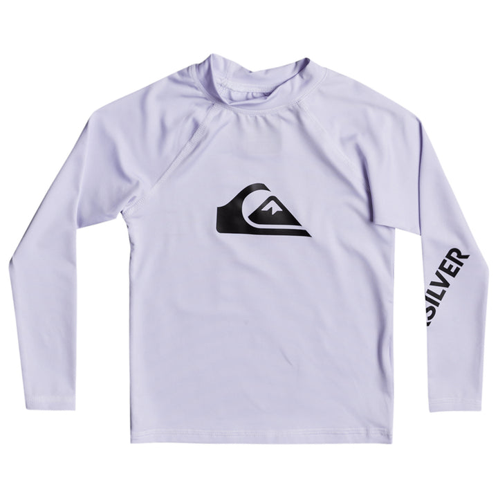 Quiksilver All Time Long-Sleeve Rashguard - Boys' White