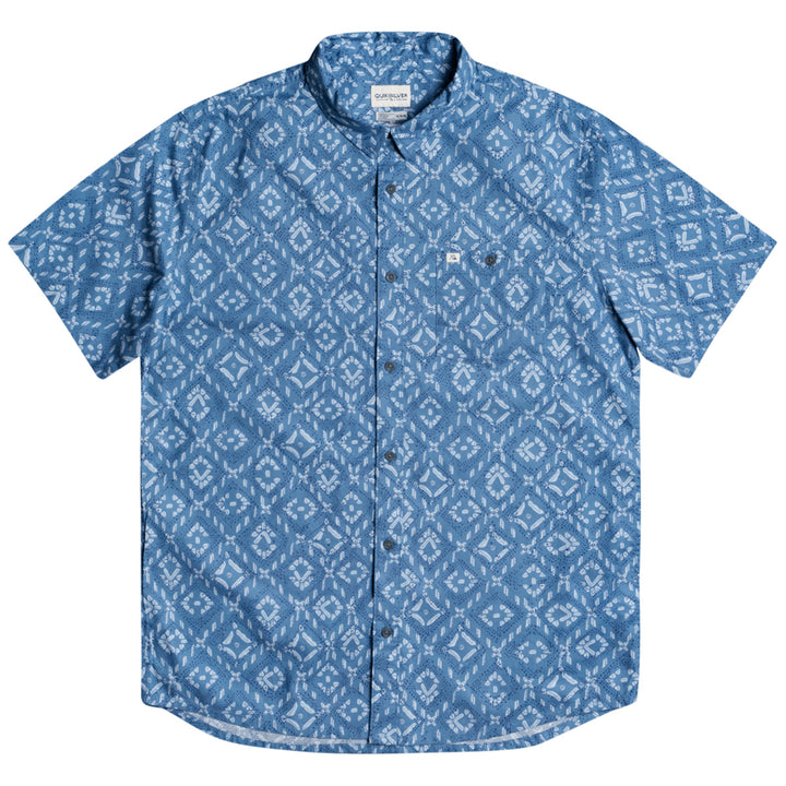 Quiksilver Baja Blues Short-Sleeve Shirt - Men's Blue Heaven