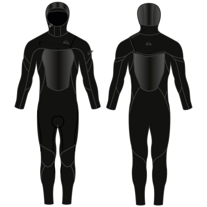 Quiksilver 4/3mm Syncro Chest Zip LFS Hooded Wetsuit