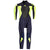 Quiksilver 4/3 Syncro Back Zip Wetsuit - Toddler Boys' Blk Navy/India Ink/Safety Yellow