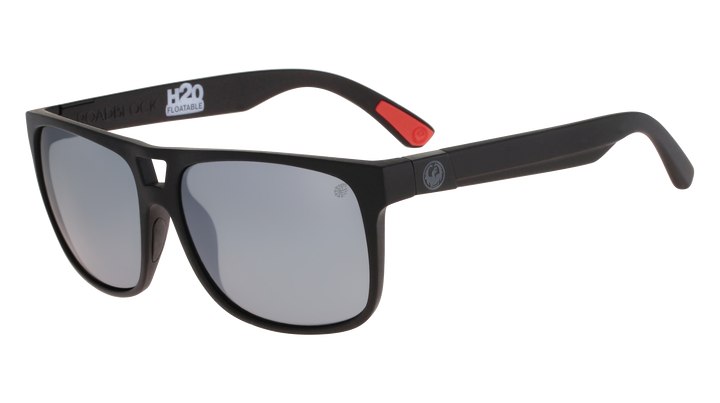 Dragon Roadblock H2O Sunglasses Matte Black/Silver Ion