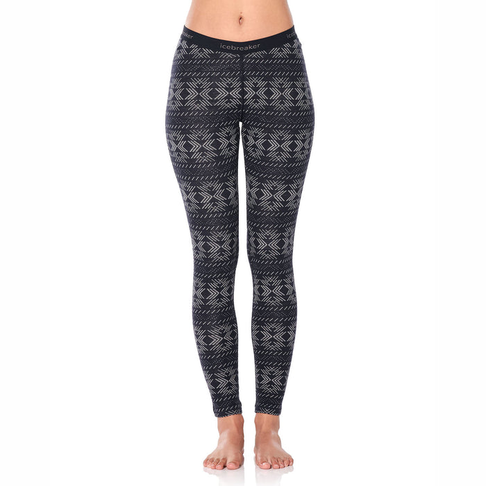 Icebreaker 250 Vertex Crystalline Leggings - Women's Black