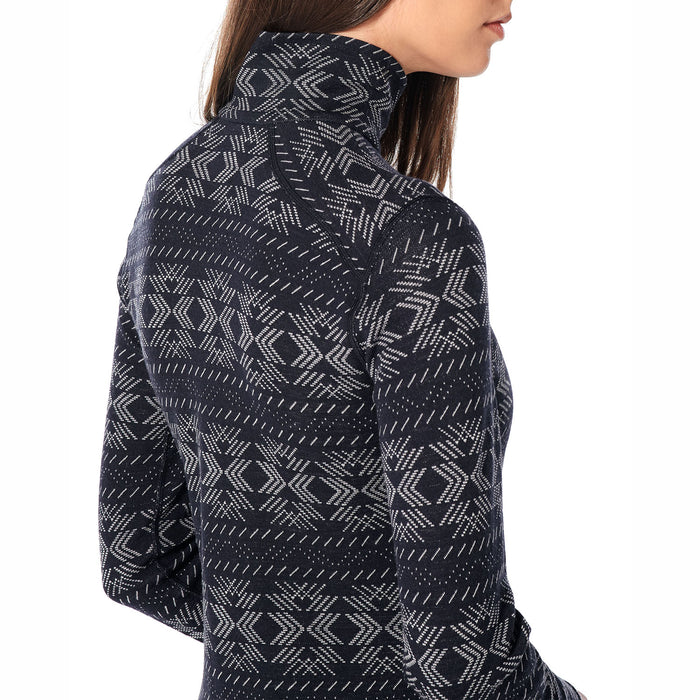 Icebreaker 250 Vertex Long Sleeve Crystalline Half Zip - Women's Black