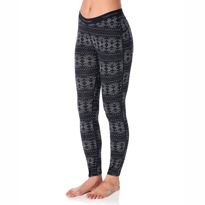 Icebreaker 250 Vertex Crystalline Leggings - Women's Black