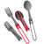MSR Folding 4 Piece Spoon & Fork Utensil Set Multi