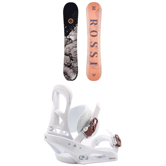 Rossignol Justice Snowboard + Burton Stiletto Snowboard Bindings - Women's 2020