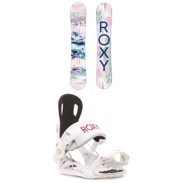 Roxy Sugar Banana Snowboard + Rock-It Dash Snowboard Bindings - Women's 2021