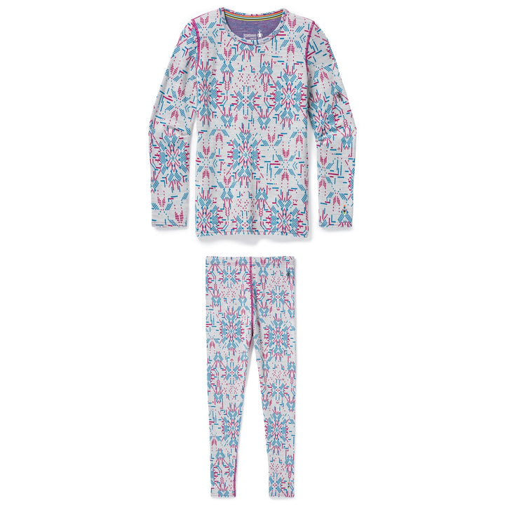 Smartwool Merino 250 Baselayer Pattern Crew + Pattern Bottoms - Girls'