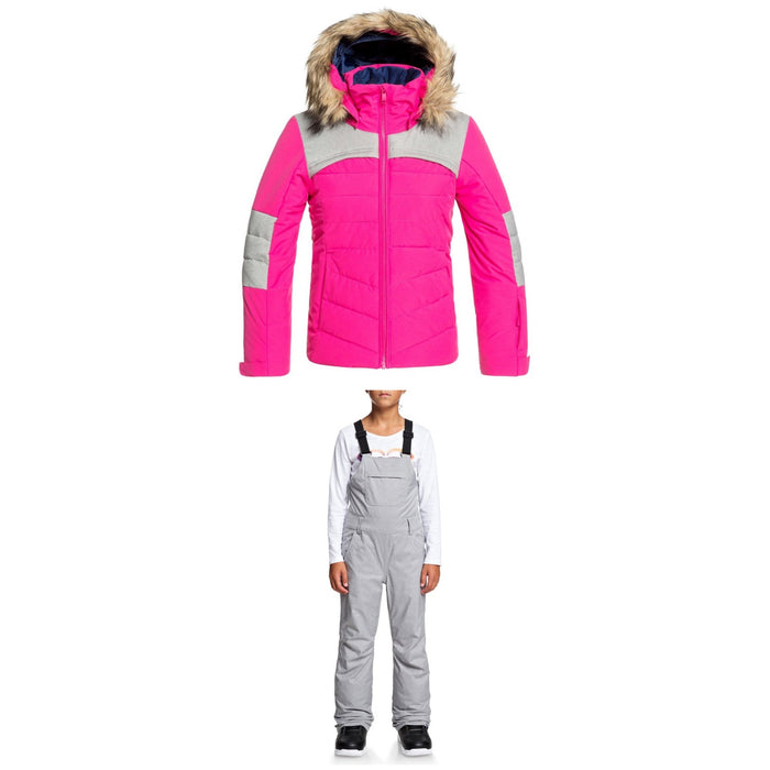 Roxy Bamba Jacket + Non Stop Bib Pants - Big Girls' 2020