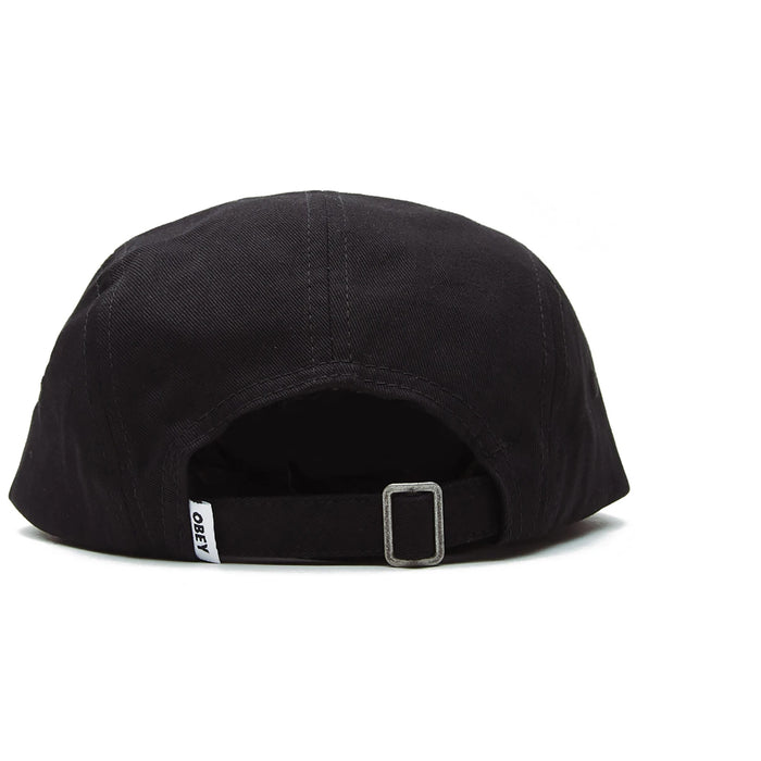 Obey Clothing Bold Label Organic 5 Panel Hat Black