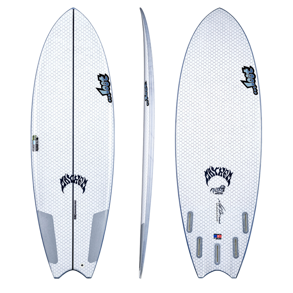 Lib Tech x Lost Puddle Fish Surfboard Grey