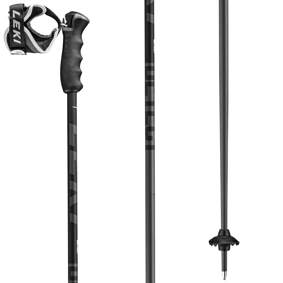 Leki Detect S Ski Poles 2022 Black