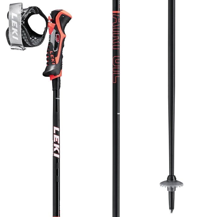 Leki Airfoil 3D Ski Poles 2023 Black/Red