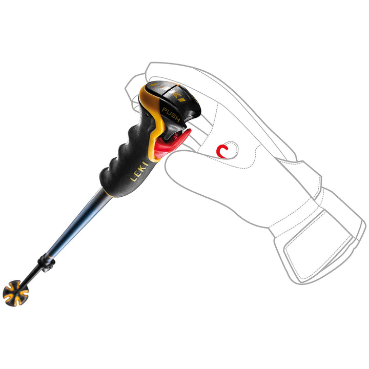 Leki Spitfire Vario 3D Adjustable Ski Poles 2023